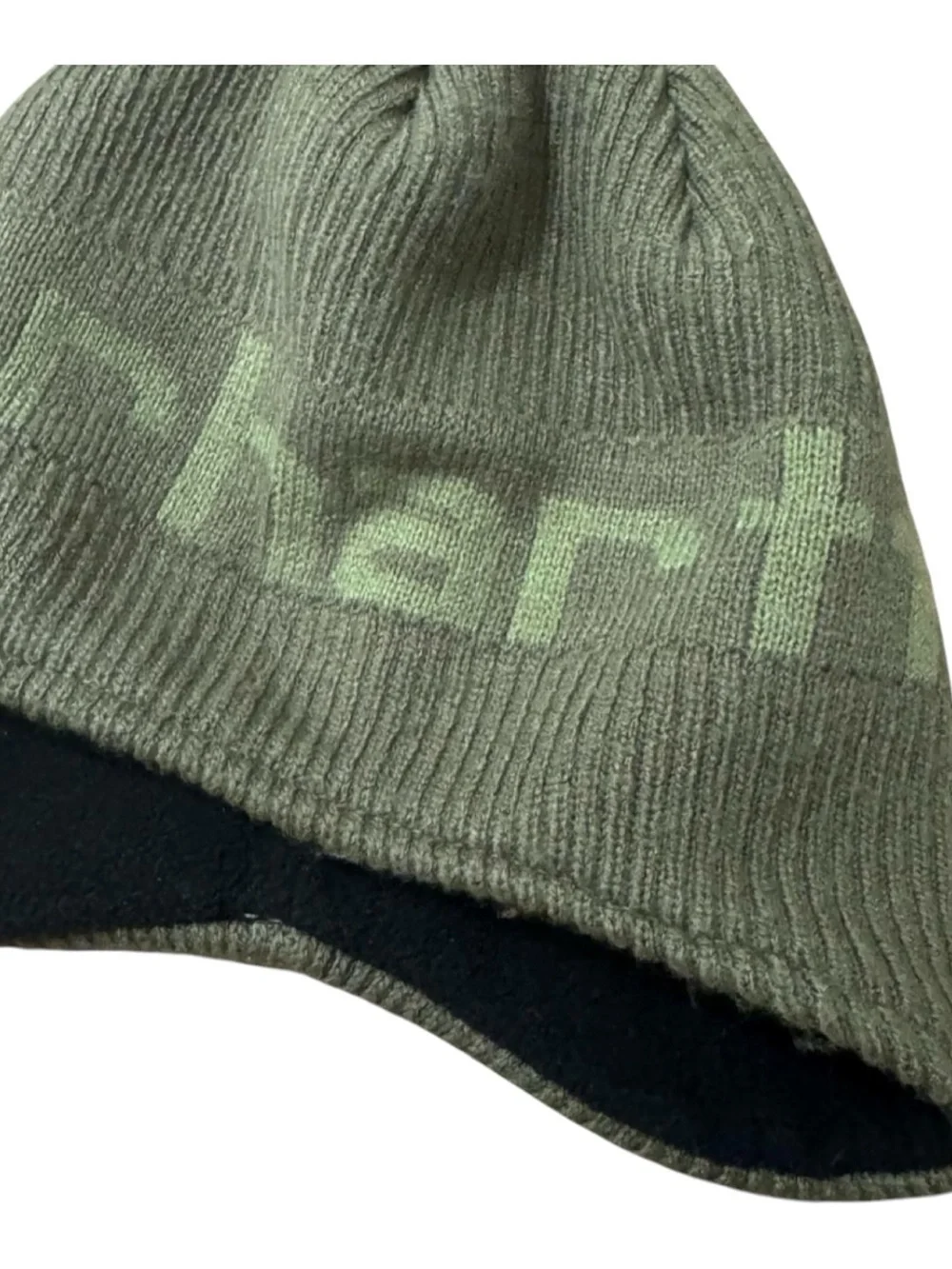 😎New Carhartt Youth Kids Boys Olive Green Logo Beanie Fall Winter Hat